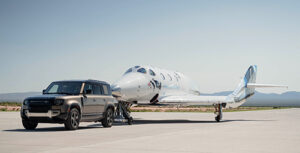 Land Rover Adventures - New Defender Tows Virgin Galactic